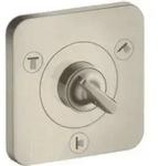hansgrohe Fertigset Axor Citterio E UP-Ab- + Um-V 120x120mm, brush. ni.