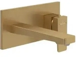 V&B Fertigmontageset Architectura Square EHM-WT, m Push-Open-Ablaufg., brush. gol