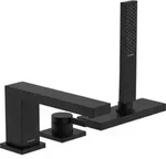 hansgrohe 3-Loch-Waschtischmischer Tecturis E mit sBox, mattschwarz