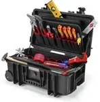 KNIPEX 00 21 33 S Werkzeugkoffer "Robust26 Move" Sanit&auml;r 17-teilig