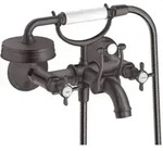 hansgrohe Zwei-Griff-Sp&uuml;ltischarmatur Axor Montreux AP, A 224mm, m Kreuzgr., brush.
