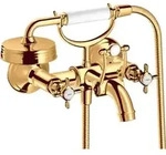 hansgrohe Zwei-Griff-Sp&uuml;ltischarmatur Axor Montreux AP, A 224mm, m Kreuzgr., pol.