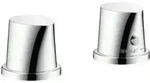 hansgrohe Fertigset Axor Starck Organic 2-L-BW-Rand-Arm., mit Thermostat, chrom