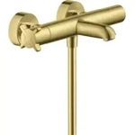 hansgrohe Wannen-Thermostat Axor Citterio E AP, Ausl. 177mm, 2 Verbr., brushed brass