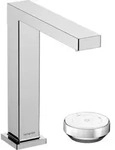 hansgrohe 2-Loch-Waschtischarmatur Tecturis E mit Ablaufgarnitur, CoolStart, chrom
