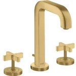 hansgrohe 3-Loch-Waschtischarmatur 170 Axor Citterio m A 140mm, Kreuz, ZugstAblGar,
