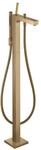 hansgrohe Wannen-Einhebelmischer Axor Citterio A 200mm, boden, m Pin-Griff, brush.