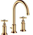 hansgrohe 3-Loch-Waschtischarmatur 180 Axor Montreux A 175mm, m Kreuz,...