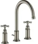 hansgrohe 3-Loch-Waschtischarmatur 180 Axor Montreux A 175mm, m Kreuz, ZugstAblGar,