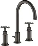 hansgrohe 3-Loch-Waschtischarmatur 180 Axor Montreux A 175mm, m Kreuz, ZugstAblGar, b