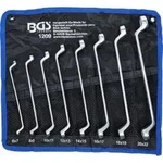 BGS Doppel-Ringschl&uuml;ssel-Satz 1209 gekr&ouml;pft SW 6 x 7 - 20 x 22 mm 8 teilig
