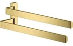 hansgrohe Handtuchhalter Axor universal 409mm, 2-arm, schwenkb., pol. gold optic