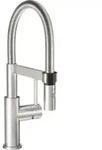 V&B Sp&uuml;ltisch-Einhebelmischer Steel Expert Compact-Window 42x220mm, Edelstahl massiv