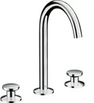hansgrohe 3-Loch-Waschtischarmatur Sel. 170 Axor One Ausl. 140mm, m