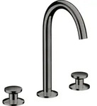 hansgrohe 3-Loch-Waschtischarmatur Sel. 170 Axor One A 140mm, m Pus-Op-Abl, pol. bla
