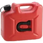 H&uuml;nersdorff Kraftstoff-Kanister PROFI (UN) 10 L rot,UN-Zulassung,HDPE,schwarzes