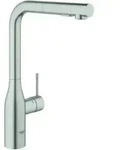 Grohe Sp&uuml;ltischmischer Essence 1/2", herausz. Dual Brause, supersteel