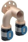 Geberit Doppelanschlusswinkel FlowFit d= 20mmxRp 1/2x16mm, 52mm, 90Grad
