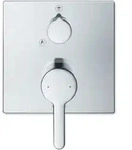 Duravit Fertigmontageset C.1 UP-Brause-Einhebelmischer, m Umstellvent., eck, chr