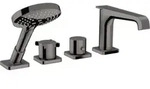 hansgrohe Fertigset Axor Citterio E 4-L-BW-Rand-Arm., m Thermostat, pol. bla vc