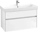 V&B Waschtischunterschrank Collaro 95,4x54,6x44,4cm, WT mit, glossy white