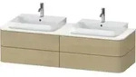 Duravit Waschtischunterschrank Happy D.2 Plus 160x55cm, f K, 4 AZ, f AWT, bs, Me Ei