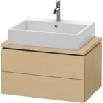 Duravit Waschtischunterschrank L-Cube 72x47,7cm, Ei Nat, f Kons, 2 Schubk&auml;sten