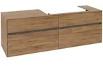 V&B Waschtischunterschrank Collaro 160x54,8x50cm, WT rechts, kansas oak