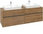 V&B Waschtischunterschrank Collaro 160x54,8x50cm, f 2 WT, kansas oak