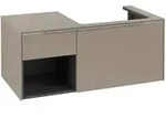 V&B Waschtischunterschrank Beck. re Subway 3.0 100,1x42,25x51,6cm, o LED/Gr Alu gl,