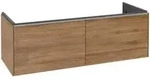 V&B Waschtischunterschrank Subway 3.0 127,2x42,9x47,8cm, o LE/Gr AL gl, Kan Oa