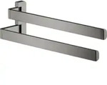 hansgrohe Handtuchhalter Axor universal 409mm, 2-arm, schwenkb., pol. bla chrome