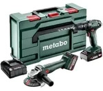 Metabo Akku Combo Set 2.4.4 18 V SB 18 + W 18 L 9-125; metaBOX 165 L