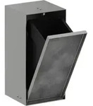 hansgrohe XtraStoris Rock EB-Abfalleimer 300x150x140mm, m befl. T., ES Optic