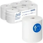 Scott Control Rollenhandt&uuml;cher, 6 x 300m Wei&szlig;, 1-lagige Rollen