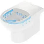 Duravit Stand-WC, Tiefsp&uuml;ler No. 1 36,5x57cm, 4,5 l, Abg. waag., riml., we