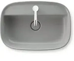 Duravit Aufsatzbecken Zencha 55x39cm, m L, HLB, o &Uuml;, gs, gr s-matt