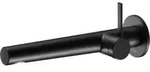 Keuco Waschtisch-Einhebelmischer IXMO Pure Ausl. 243mm, sw matt, Wandmont., rd Ros.