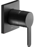 Keuco Fertigmontageset IXMO Flat UP-Einhebelmischer, eckig, schwarz matt