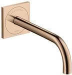 hansgrohe Elektronischer Waschtischmischer Axor Uno UP, Ausladung 225mm, polished red
