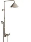 hansgrohe Showerpipe Axor m TH, Kopfbrause, 240mm, 2jet, brush. ni.
