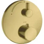 hansgrohe Fertigmontageset Axor Uno UP-THM, mit Absperrventil, brushed brass