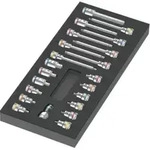 Wera 9723 Schaumstoffeinlage Zyklop B 3/8" Bitnuss Set 1, 22-teilig