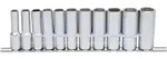 KS Tools 3/8" CLASSIC Sechskant-Stecknuss-Satz, lang, 11-teilig 8-19mm