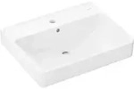 hansgrohe Waschtisch Xanuia Q 600x480mm, mit Hahnloch/&Uuml;berlauf, wei&szlig;