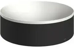 hansgrohe Aufsatzwaschtisch Axor Suite 300mm, schwarz matt, Aufsatzbecken, wei&szlig;