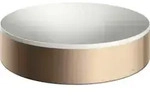 hansgrohe Aufsatzwaschtisch Axor Suite 400mm, pol. r gold, Aufsatzbecken, wei&szlig;