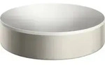 hansgrohe Aufsatzwaschtisch Axor Suite 400mm, Edelstahl-Optik, Aufsatzbecken, wei&szlig;