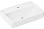 hansgrohe Waschtisch Xanuia Q 550x370mm, m Hahnl., ohne &Uuml;berlauf, wei&szlig;