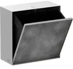 hansgrohe XtraStoris Rock EB-Abfalleimer 300x300x140mm, m befl. T&uuml;r, mattwei&szlig;